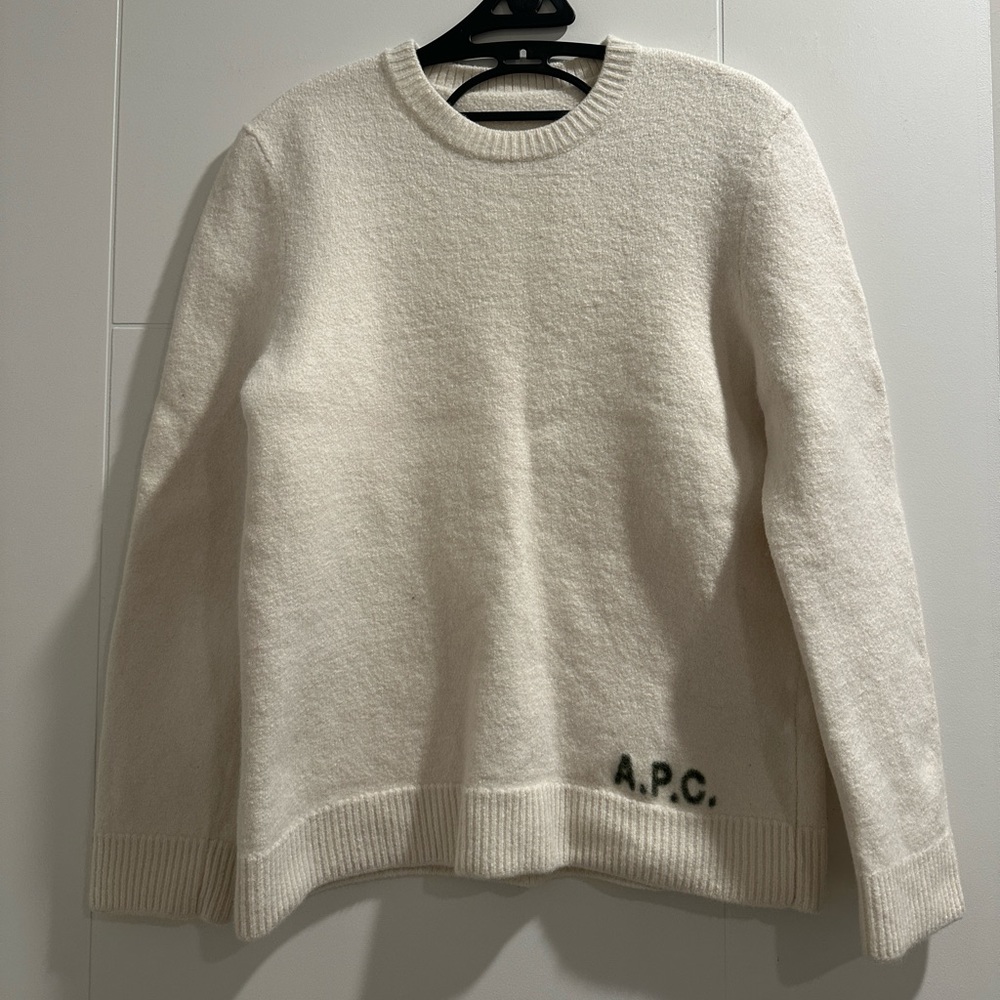 A.P.C white sweater